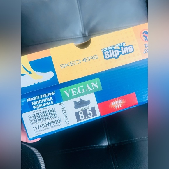 Skechers hands free Women’s Sneakers Athletic Memory Foam Black Size 8.5 - Picture 8 of 8